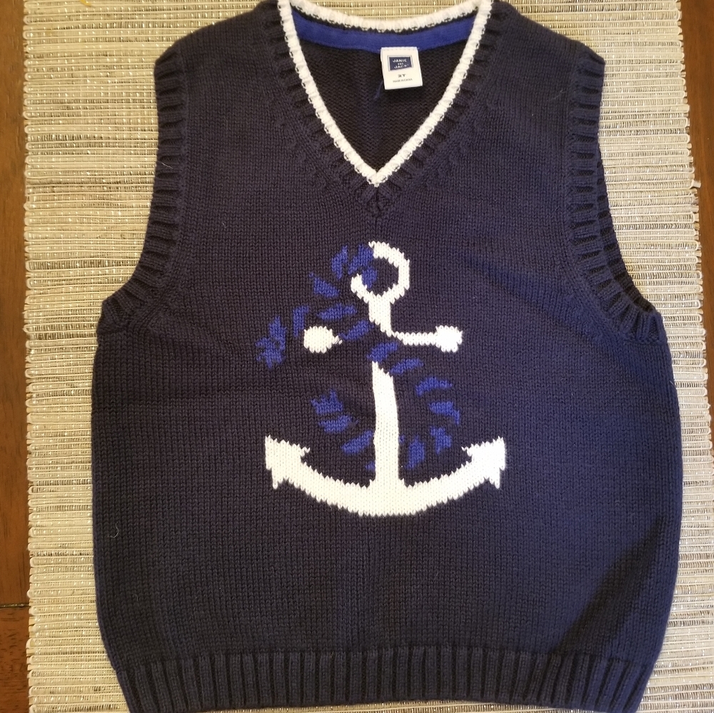 Janie and Jack 2T Anchor Vest